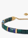 Monica Vinader Delphi Malachite Bracelet, Gold