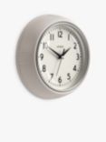 Jones Clocks Ketchup Small Analogue Wall Clock, 24.5cm, Grey
