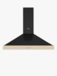 Belling Cookcentre 110T Chimney Cooker Hood, Stainless Steel, Cream
