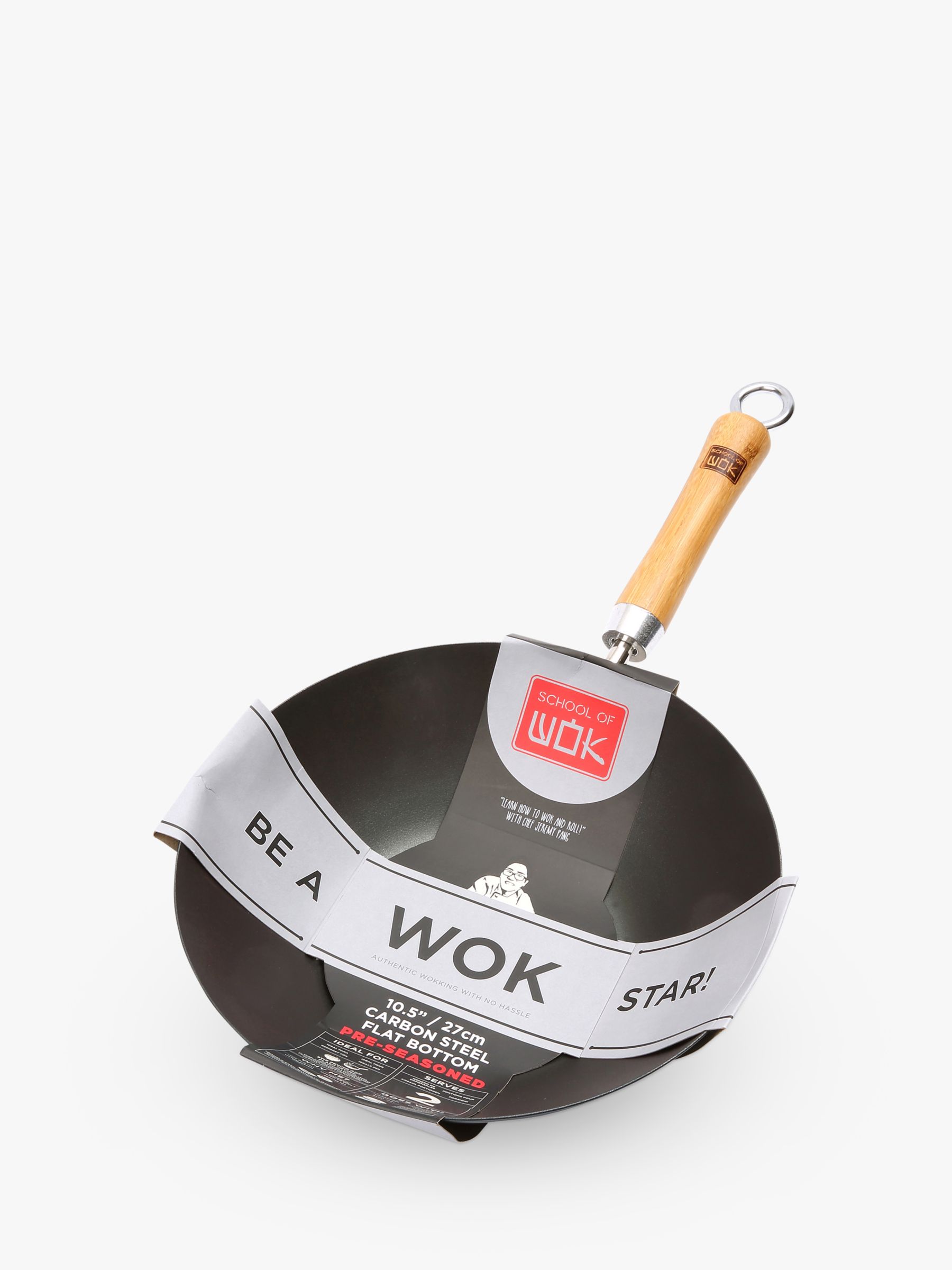 Seasoning new wok, mini carbon steel, good camping wok, by London wok 