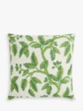 Sanderson Oaknut Cushion, Stripe Green