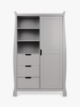 Obaby Stamford Double Wardrobe, Light Grey