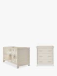 Obaby Nika Cotbed & Changing Dresser Set, Natural Sand