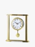 Acctim Welwyn Roman Numeral Pendulum Mantel Clock, Gold