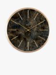 Acctim Luxe Marble-Effect Analogue Quartz Wall Clock, 40cm, Green