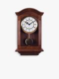 Acctim Thorncroft Radio Controlled Westminster Chime Wood Case Pendulum Wall Clock, Brown