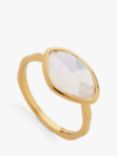 Monica Vinader Petal Moonstone Ring, Gold