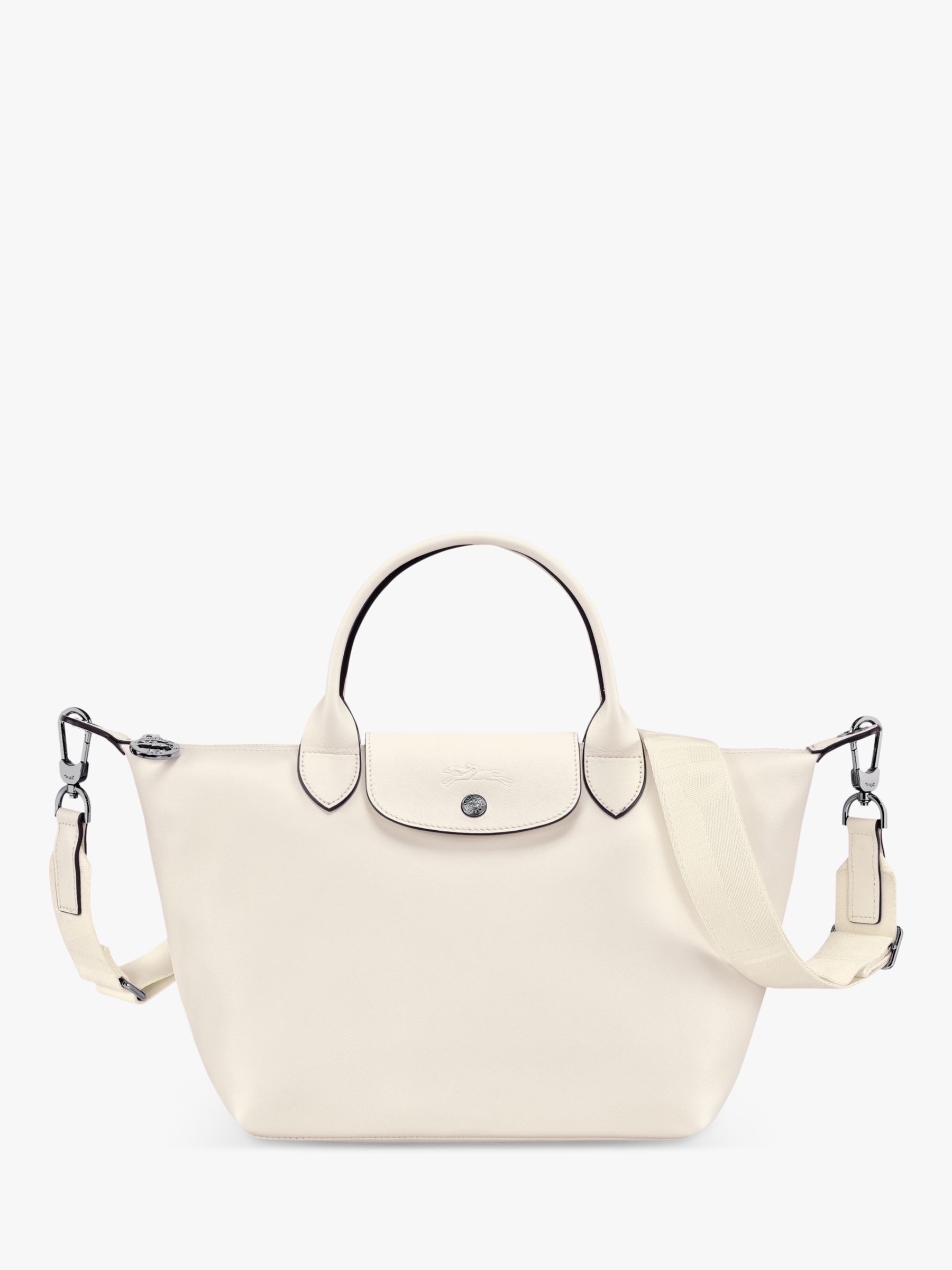 Longchamp Le Pliage Xtra Small Leather Top Handle Bag, Turtledove at John  Lewis & Partners