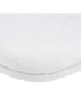 John Lewis Terry Cotton Fitted Moses Basket Sheet, Pack of 2, White