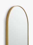 John Lewis Scandi Metal Lozenge Mirror, 122 x 30cm, Gold
