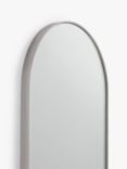 John Lewis Scandi Metal Lozenge Mirror, 122 x 30cm, Silver