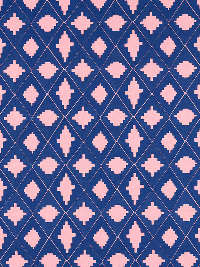 Harlequin x Sophie Robinson Garden Terrace Fabric, Lapis/Rose