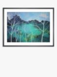 Andrew Lansley - 'Blue Valley' Framed Print & Mount, 60 x 80cm, Blue