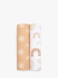 Aden + Anais Muslin Swaddle Blanket, Pack of 2, Rising