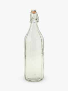 Tala Glass Clip-Top Cordial Bottle, 1L, Clear