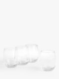 John Lewis Studio Glass Tumbler, Set of 4, 330ml, Clear