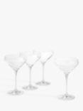 John Lewis Studio Coupe Cocktail Glass, Set of 4, 240ml, Clear