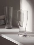 John Lewis Studio Beer Glass, Set of 4, 380ml, Clear