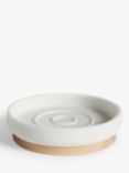 John Lewis Sand Effect Soap Dish, White