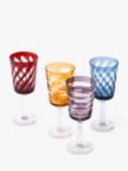 pols potten Tubular Wine Glass, Set of 4, Assorted
