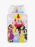 Disney Princess Reversible Pure Cotton Duvet Cover and Pillowcase Set, Single Set