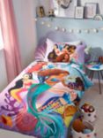 Disney The Little Mermaid Reversible Pure Cotton Duvet Cover and Pillowcase Set, Single Set
