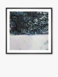 Ele Pack - 'Silent Movie' Abstract Framed Print & Mount, 70 x 70cm, Blue