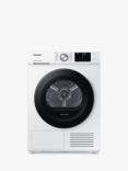 Samsung Series 5+ DV90BBA245 Heat Pump Tumble Dryer, 9kg Load, White