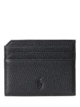 Polo Ralph Lauren Pebbled Leather Card Holder, Black