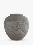 One.World Birkdale Rounded Pot Vase, H38cm, Natural Stone