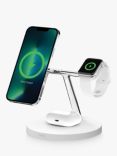 Belkin BoostCharge Pro 3-in-1 Wireless Charger with MagSafe Charging, 15W, White