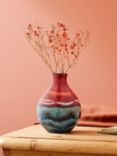 Poole Pottery Horizon Earthenware Bud Vase, H12cm, Red/Multi