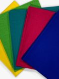 Oddies Textiles Plain Fat Quarter Fabrics, Pack of 5, Brights