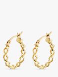IBB 9ct Gold Creole Twist Hoop Earrings, Gold
