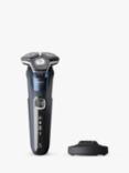 Philips S5885/25 Series 5000 Wet & Dry Men's Electric Shaver with Pop-up Trimmer, Charging Stand and Full LED display, Midnight Blue