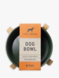 Field + Wander Ceramic Dog Bowl with Wooden Stand