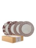 Laura Ashley Damson Collectables Bone China Side Plates, Set of 4, 20cm, Damson