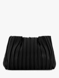 Dune Dominie Pleated Chain-Handle Slouch Bag, Black
