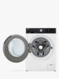 LG F4Y709WBTA1 Freestanding Washing Machine, 9kg Load, 1400rpm Spin, White