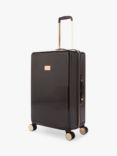 Dune Olive 4-Wheel 67cm Medium Suitcase, Black Gloss