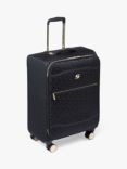 Dune Oriel 4-Wheel 66cm Monogram Print Medium Suitcase, Black