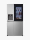 LG GSGV81PYLL Freestanding 60/40 Non-Plumbed American Fridge Freezer, Silver