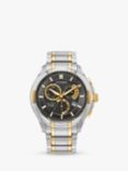 Citizen Men's Classic 8700 Eco-Drive Bracelet Strap Watch, Silver/Gold