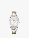 Rotary Women's Ultra Slim Sunray Dial Bracelet Strap Watch, Silver/Gold