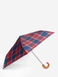 Barbour Tartan Mini Umbrella, Cranberry
