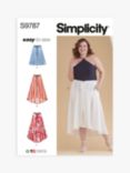 Simplicity Women's Skirt with Hemline Variations Sewing Pattern, S9787