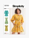 Simplicity Misses' Ruffle Dress Sewing Pattern, S9780