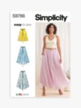Simplicity Misses' Skirt with Hemline Variations Sewing Pattern, S9786