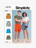 Simplicity Unisex Shorts Sewing Pattern, S9795