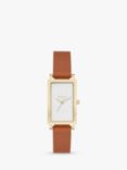 Skagen SKW3097 Women's Hagen Leather Strap Watch, Brown